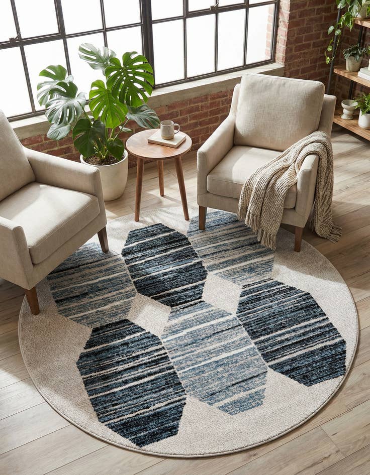 Detail image of 7' x 7' Aramis Round Rug