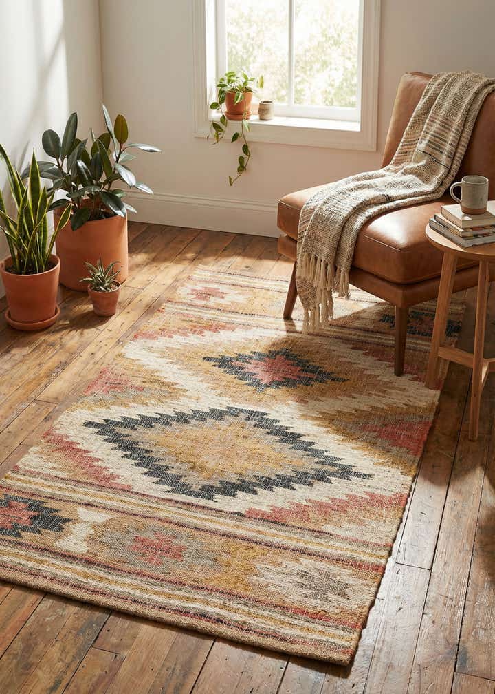 3' 1 x 5' 1 Hand Woven Kilim Jute Rug
