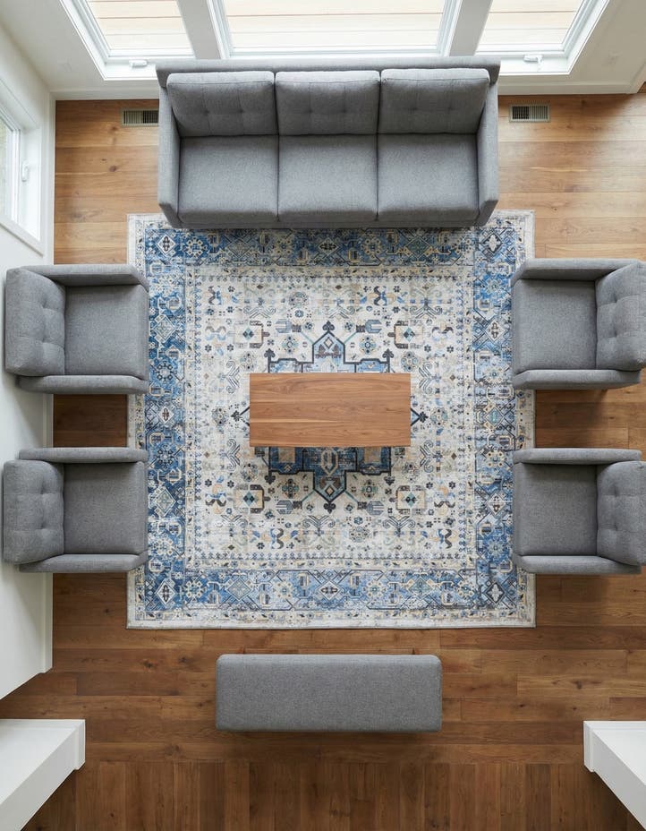 7' 10 x 7' 10 Washable Yara Square Rug