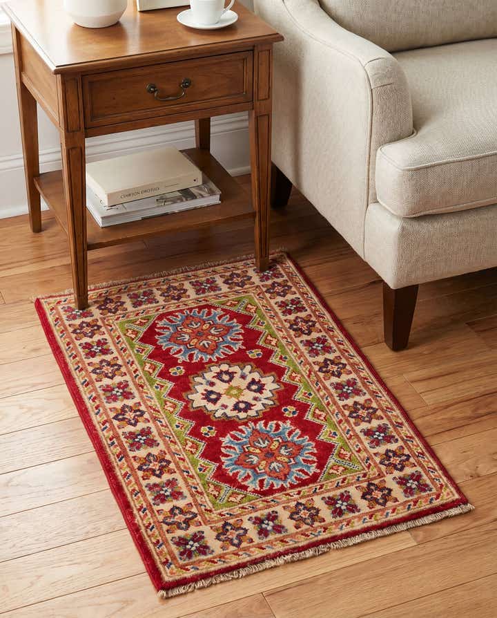 2' x 3' Hand Knotted Kazak Rug