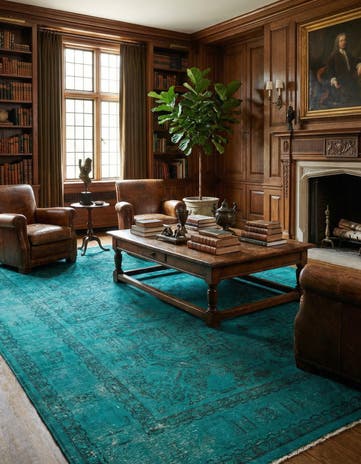 9' 9 x 13' Hand Knotted Ultra Vintage Persian Wool Rug