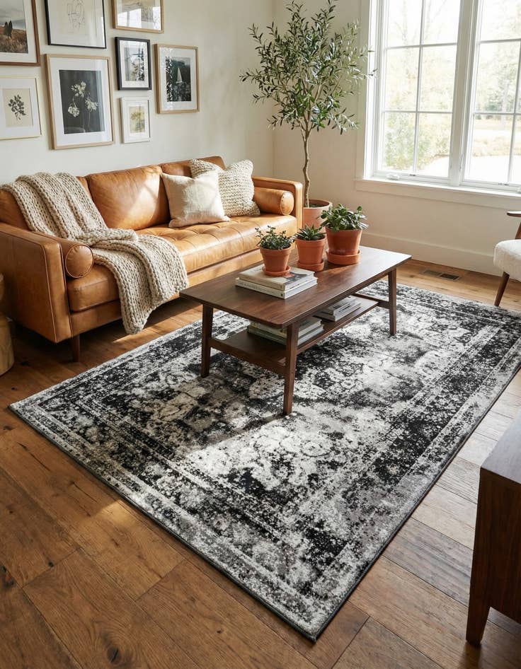 Detail image of 5' 3 x 8' Monaco Rug With Pad Bundle