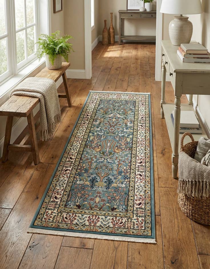 Detail image of 2' x 6' Nain Design Runner Rug