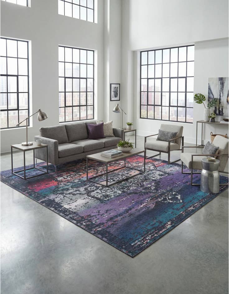 Detail image of 10' 6 x 13' Washable Francesca Rug