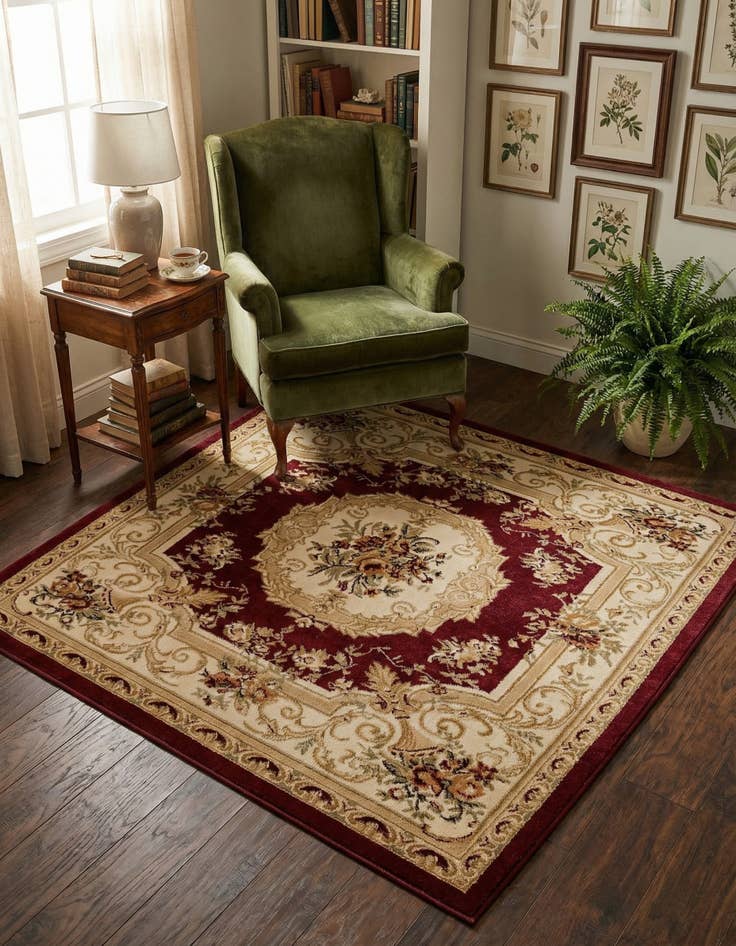 Detail image of 5' 3 x 5' 3 Chateau Square Rug