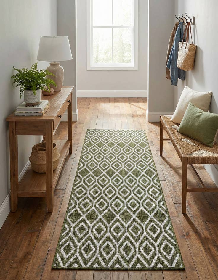 Detail image of 2' x 6' Washable Jill Zarin Turks and Caicos Indoor / Outdoor Runner Rug