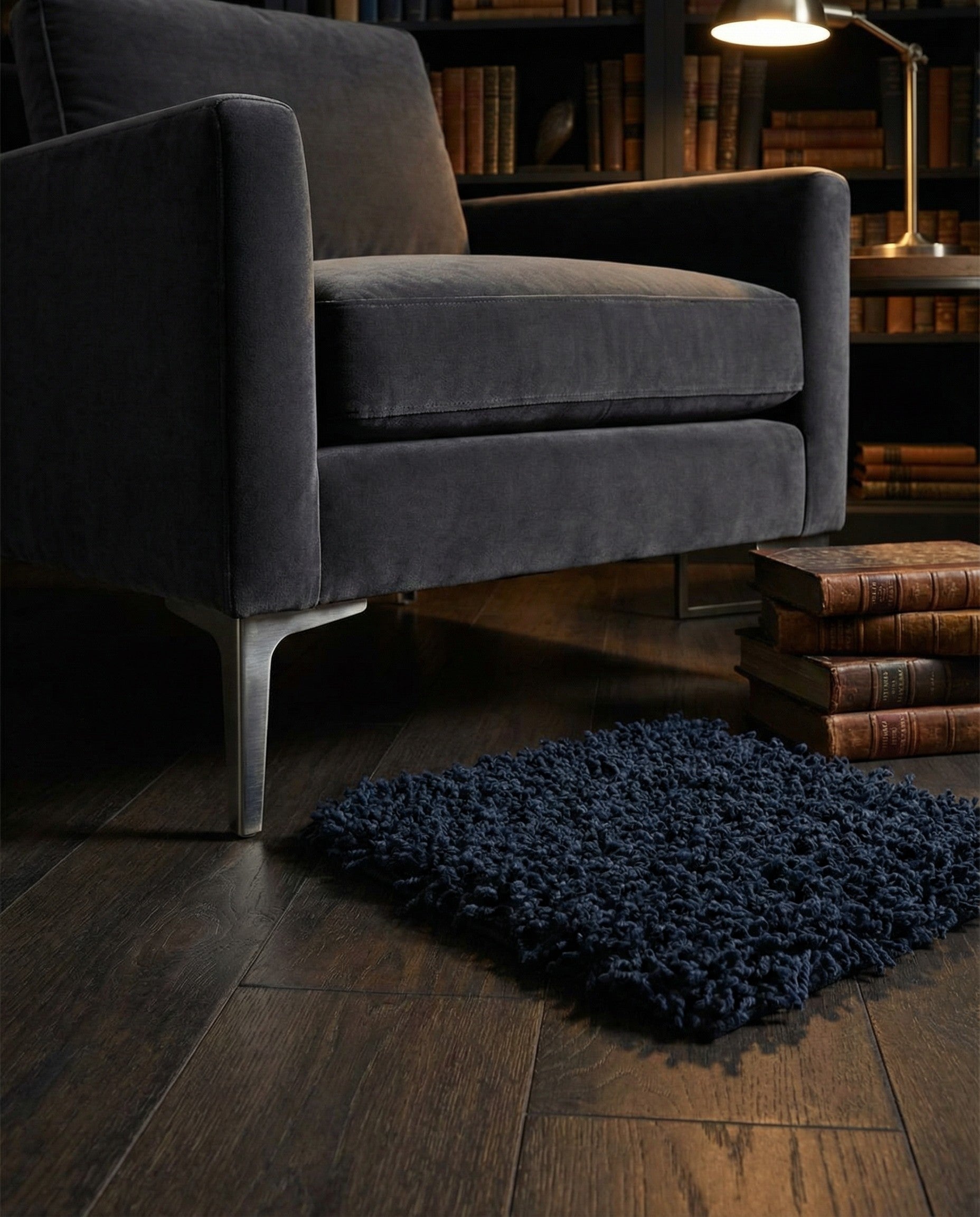 1' x 1' Solid Shag Sample Rug