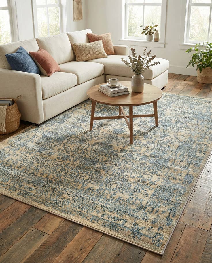 Detail image of 8' x 11' 4 Easy-Clean Botanical Indoor / Outdoor Rug