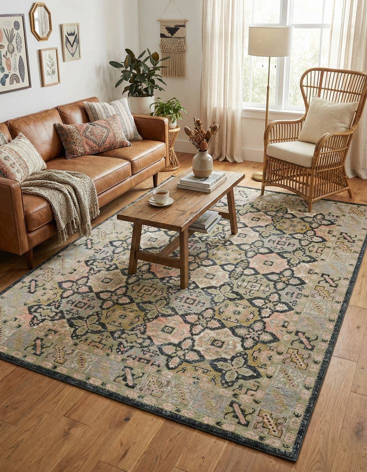 Detail image of 7' 10 x 10' Kamala Washable Rug