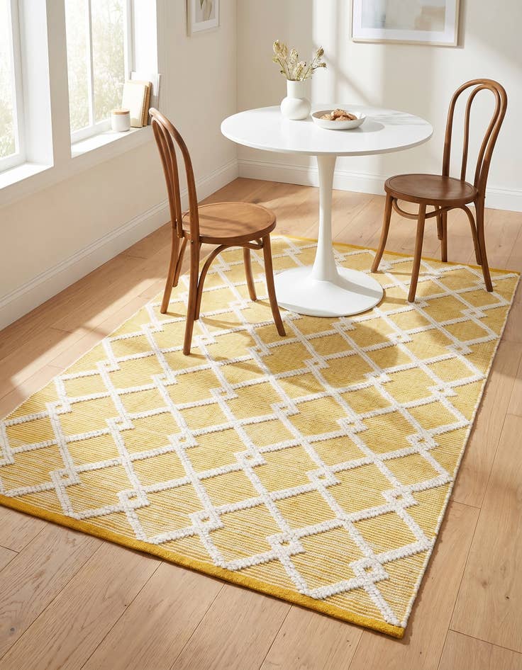 Detail image of 4' 1 x 6' 1 Hand Knotted Jill Zarin Dorset Rug