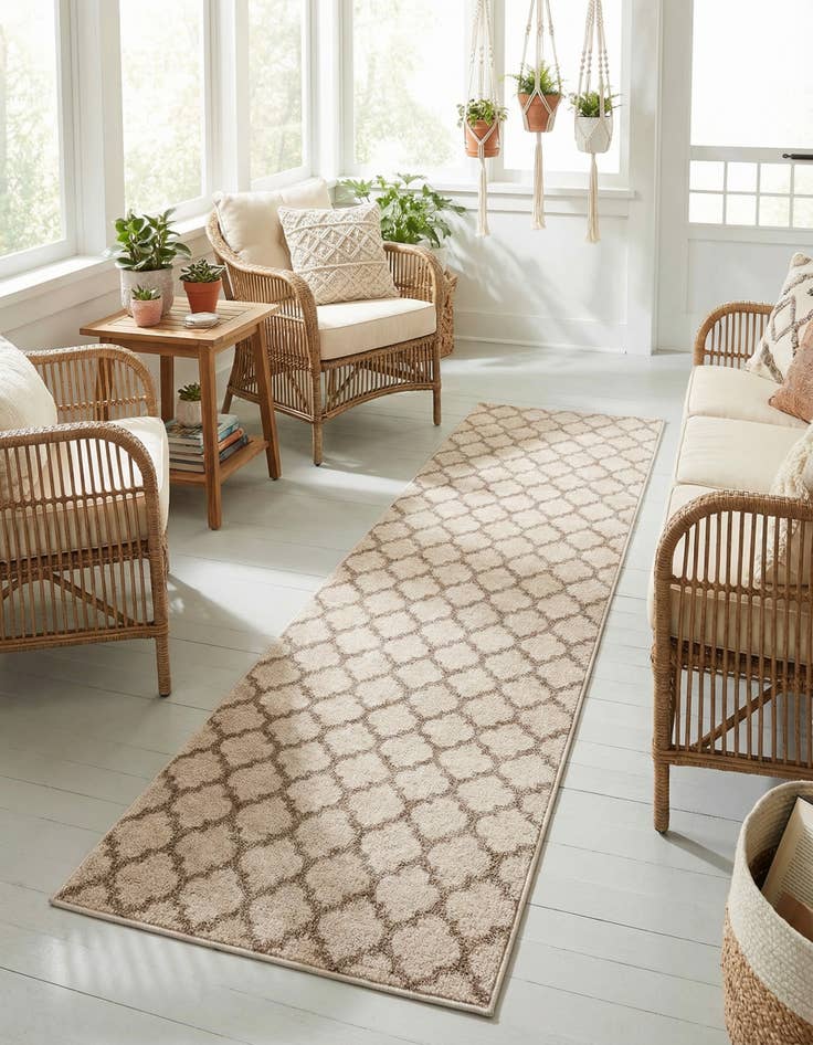 Detail image of 2' 7 x 10' Lattice Runner Rug