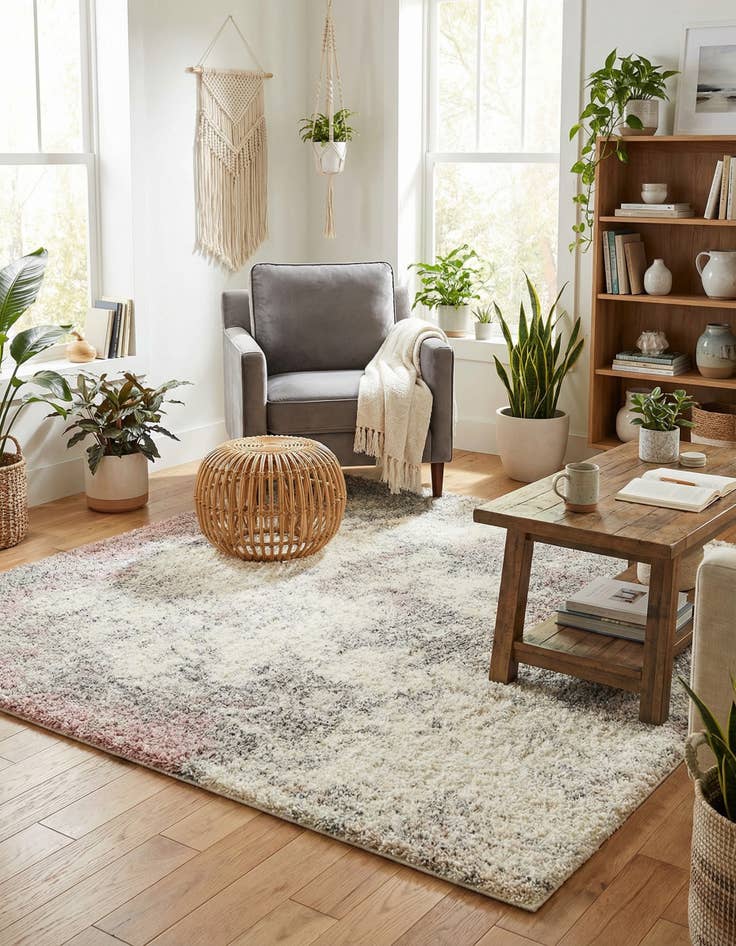 Detail image of 7' 10 x 7' 10 Soft Touch Shag Square Rug