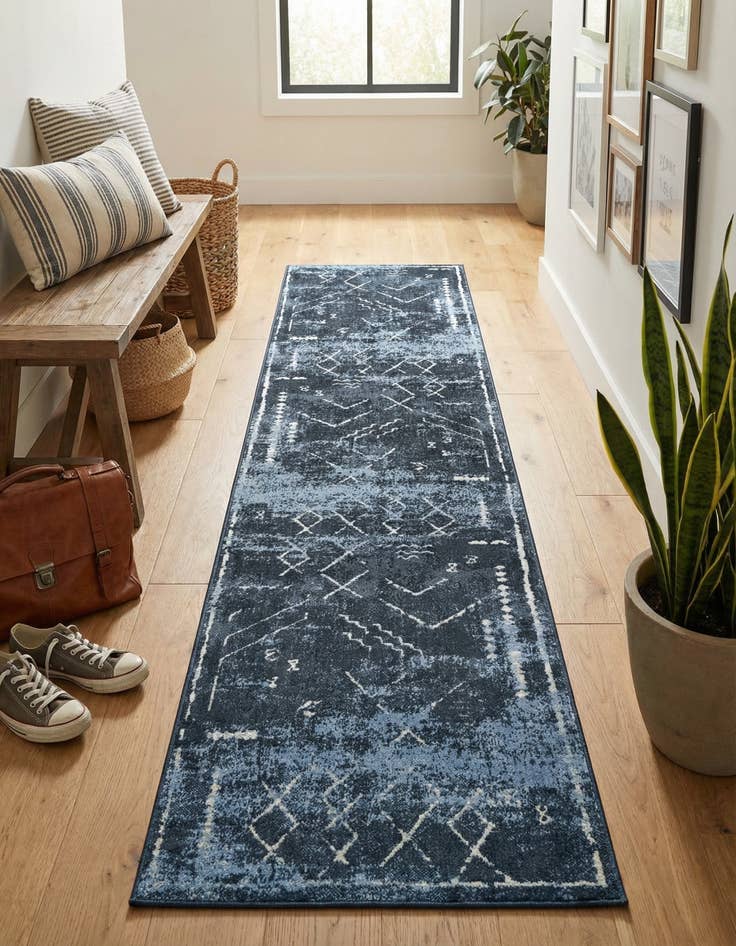 Detail image of 2' 7 x 12' Kamala Washable Runner Rug