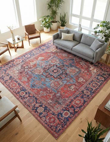 10' 6 x 10' 6 Washable Maahru Square Rug