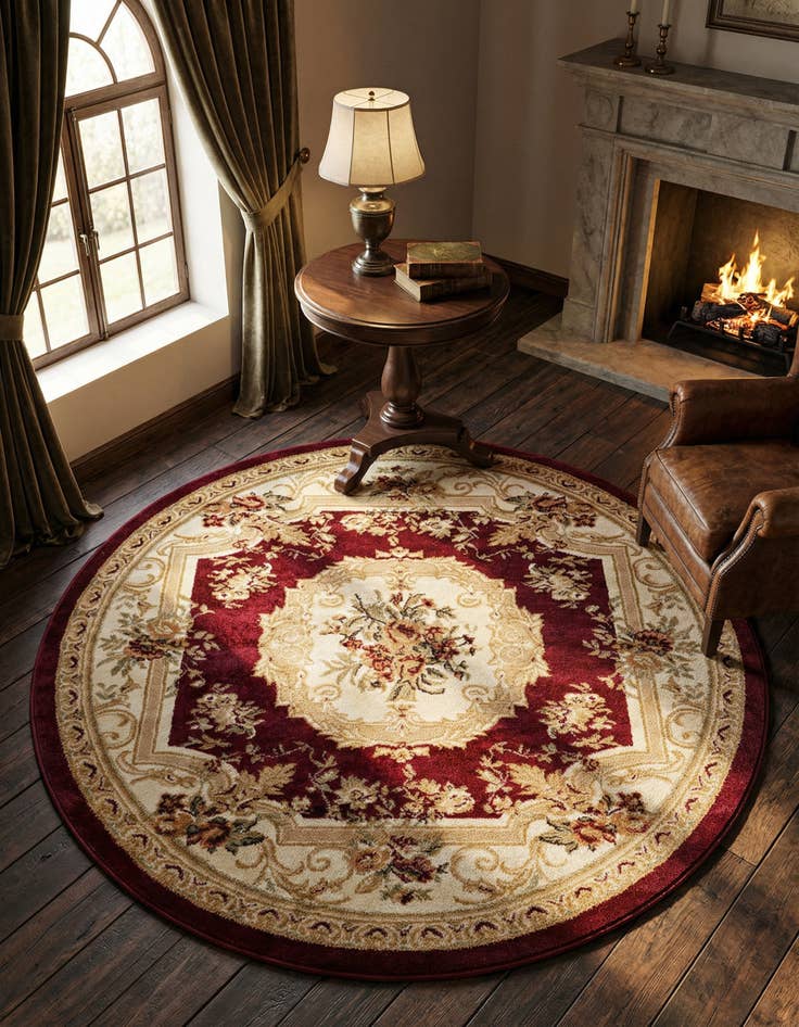 Detail image of 5' 3 x 5' 3 Chateau Round Rug