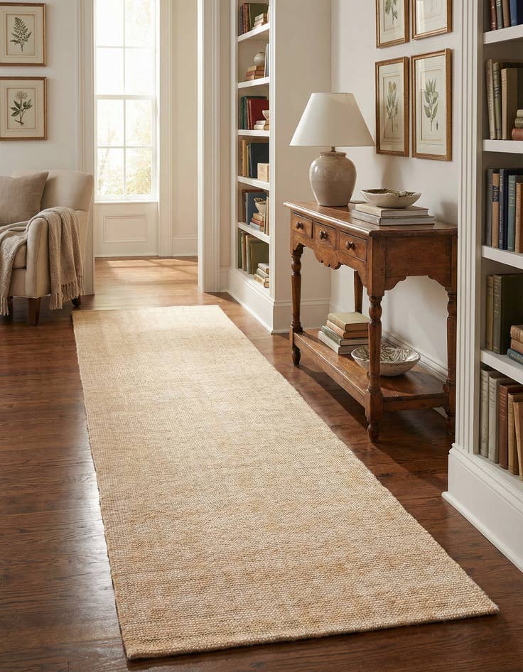 Detail image of 2' 7 x 12' Hand Woven Jill Zarin English Manor Wool Runner Rug