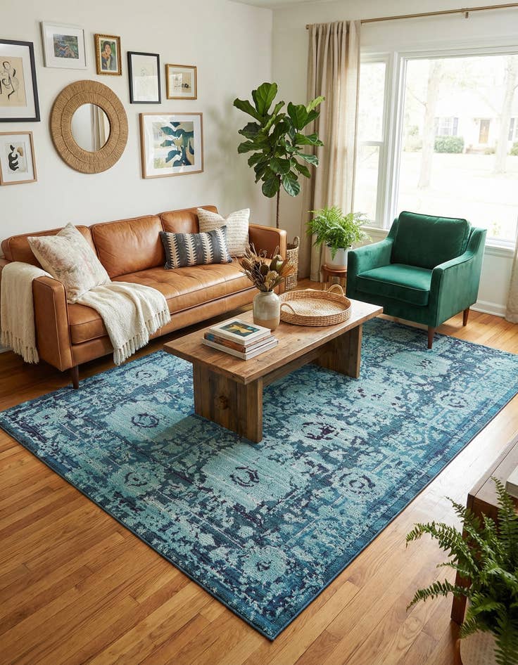 Detail image of 8' x 11'  Washable Palazzo Rug