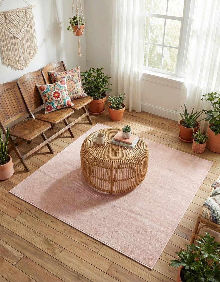 Detail image of 5' 3 x 5' 3 Everyday Solid Square Rug