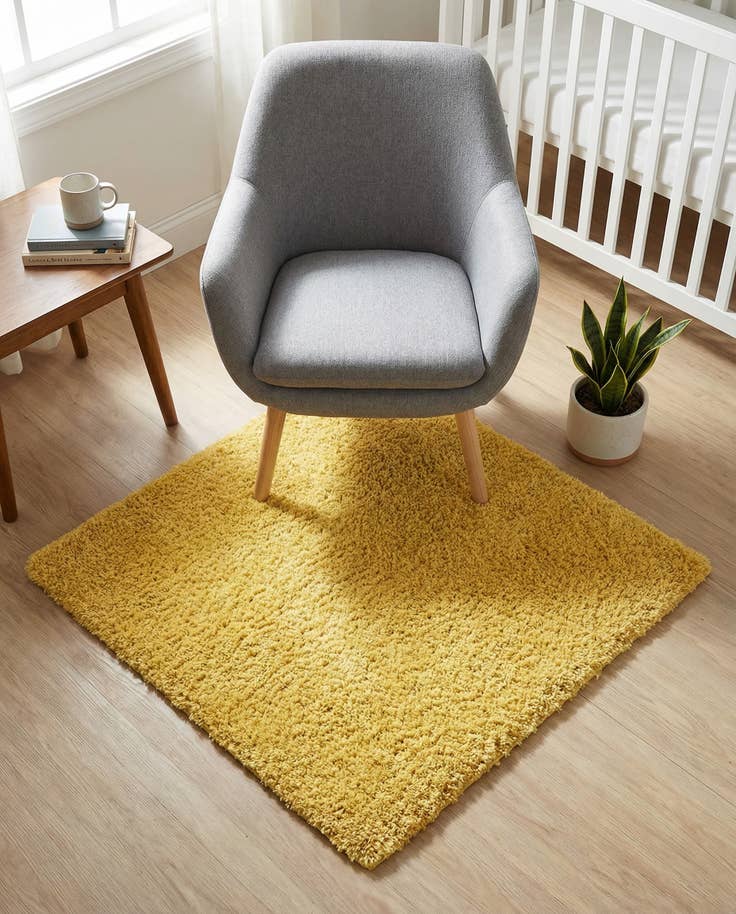 Detail image of 3' x 3' Zermatt Shag Square Rug