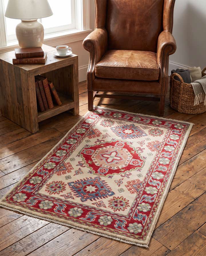 80cm x 125cm Handgeknüpft Kazak Teppich