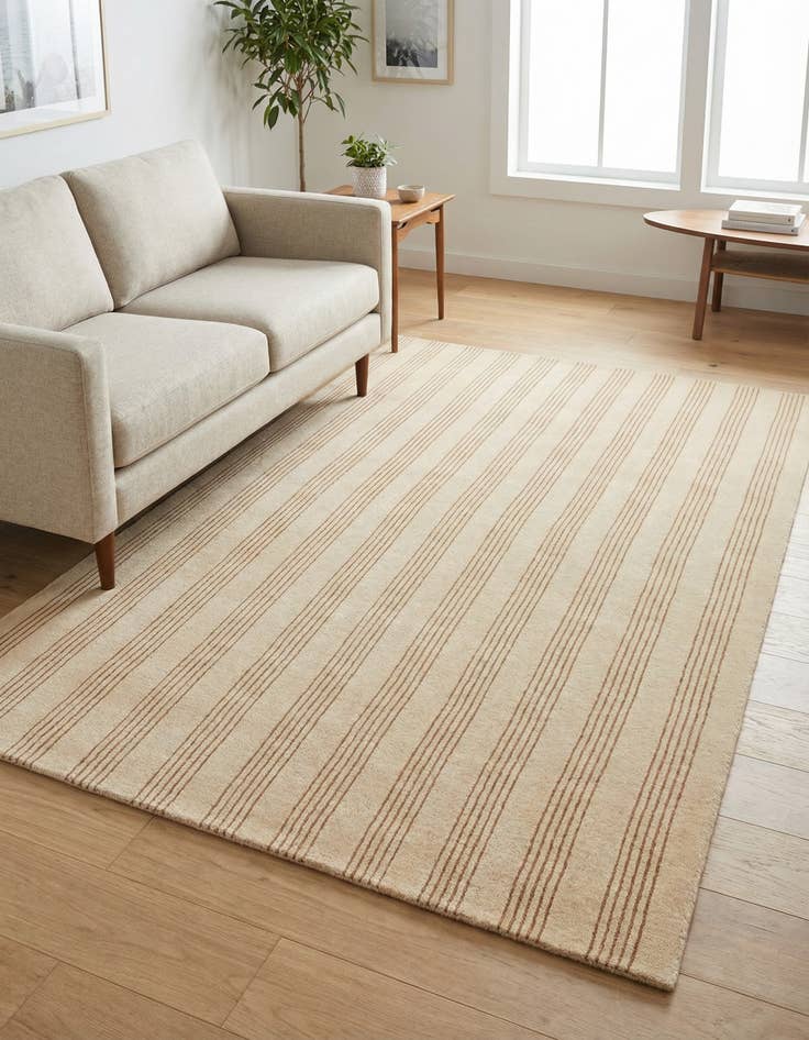 Detail image of  5' 1 x 8' Jill Zarin Striped Wool Rug