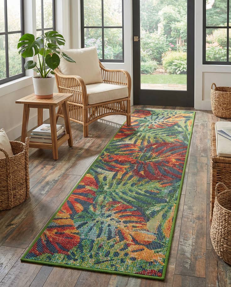 Detail image of 2' x 8' Easy-Clean Baja Indoor / Outdoor Runner Rug