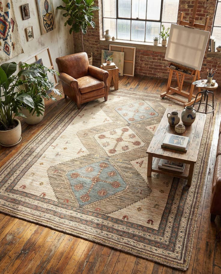 Detail image of 9' x 12' Chenille Jute Rug