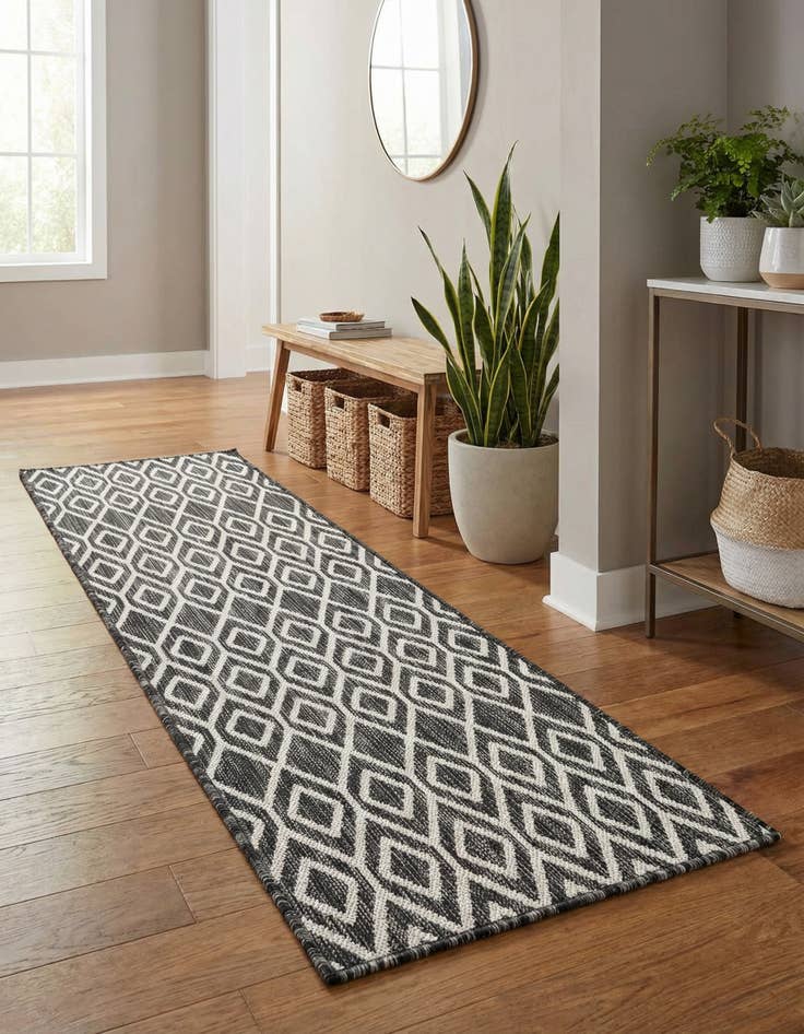 Detail image of 2' x 6' Easy-Clean Jill Zarin Turks and Caicos Indoor / Outdoor Runner Rug