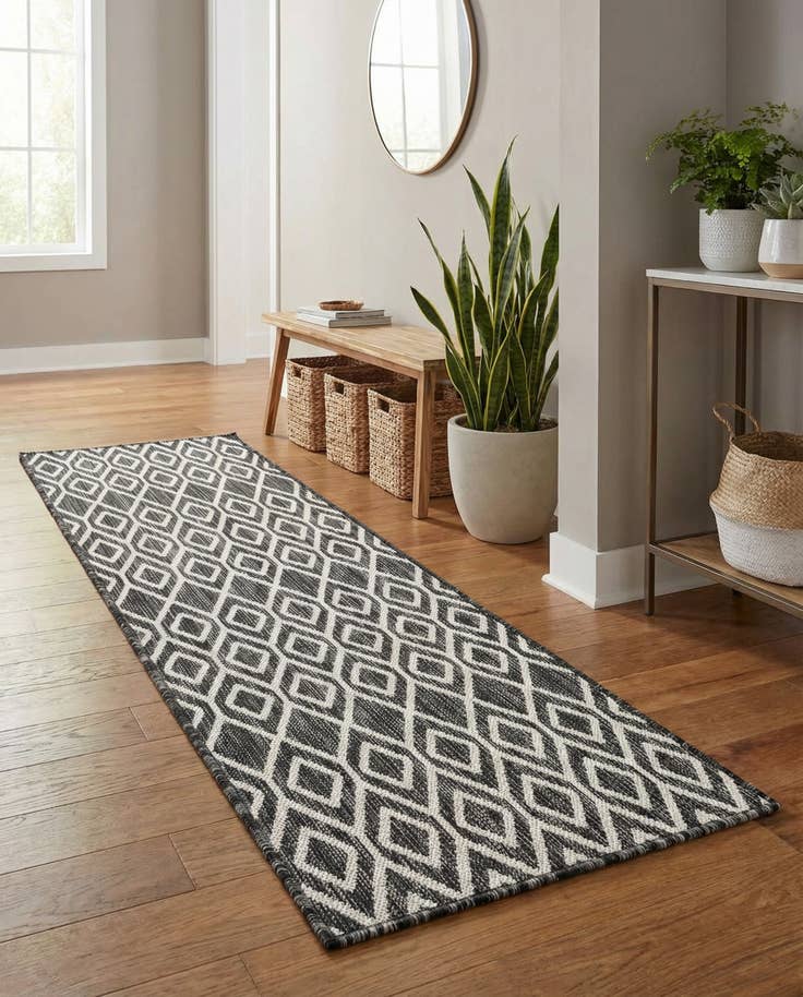 Detail image of 2' x 6' Easy-Clean Jill Zarin Turks and Caicos Indoor / Outdoor Runner Rug