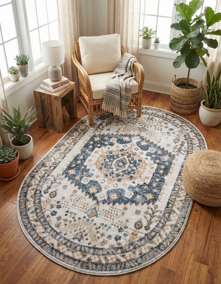 Detail image of 5' x 8' Oxford Oval Rug