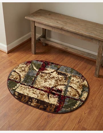 2' x 3' Cafe Oval Rug
