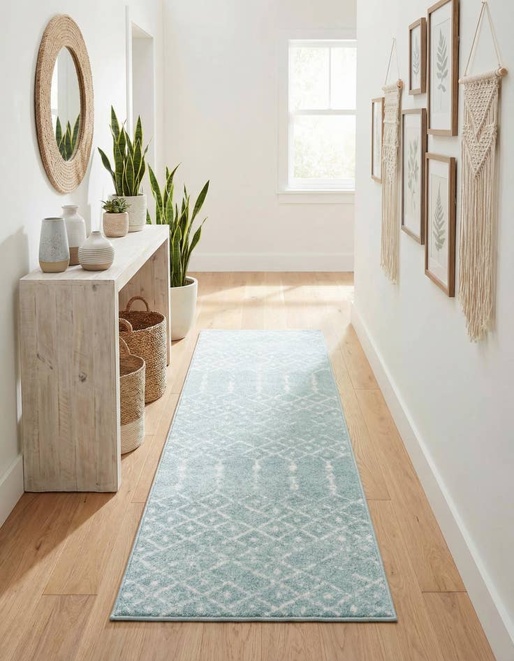 Detail image of 2' x 6' Paxon Trellis Runner Rug