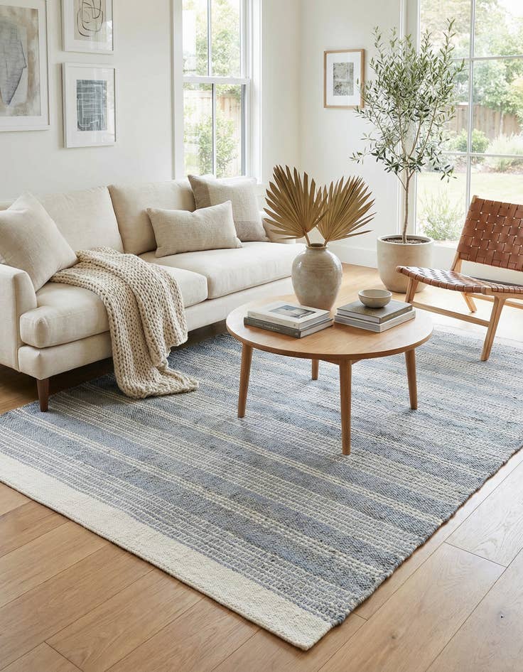 Detail image of 5' 1 x 8' Hand Woven Lariat Rug