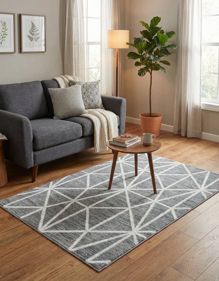 Detail image of 3' 3 x 5' 3 Lattice Trellis Rug