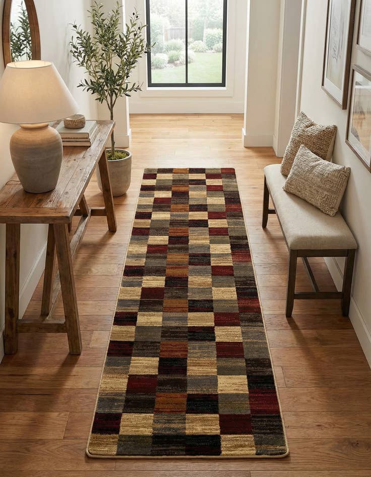 Detail image of 2' 7 x 10' Coffee Shop Runner Rug