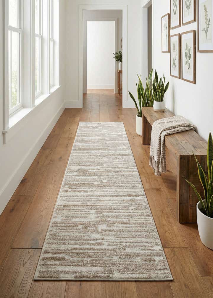 2' 7 x 10' Sepia Runner Rug