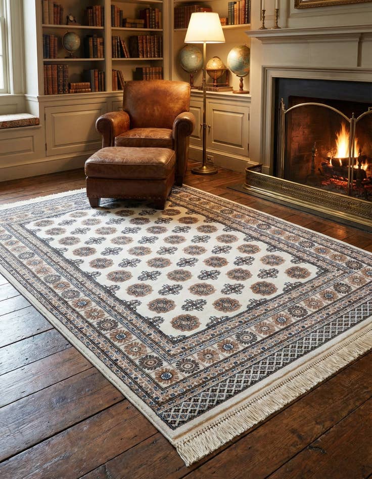 Detail image of 5' 3 x 7' Bokhara Rug