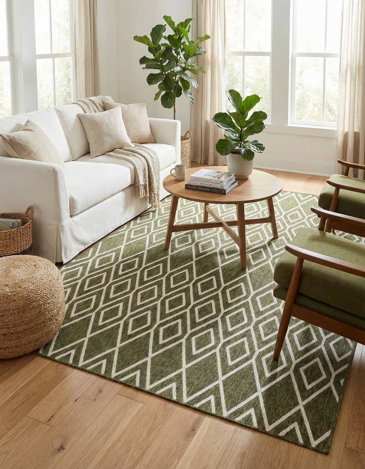 Detail image of 7' 10 x 7' 10 Washable Jill Zarin Turks and Caicos Indoor / Outdoor Square Rug