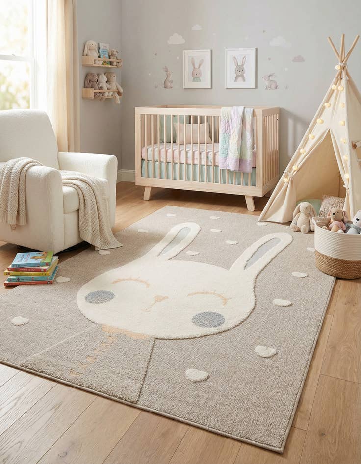 Detail image of 6' x 9' Whimsy Kids Rug