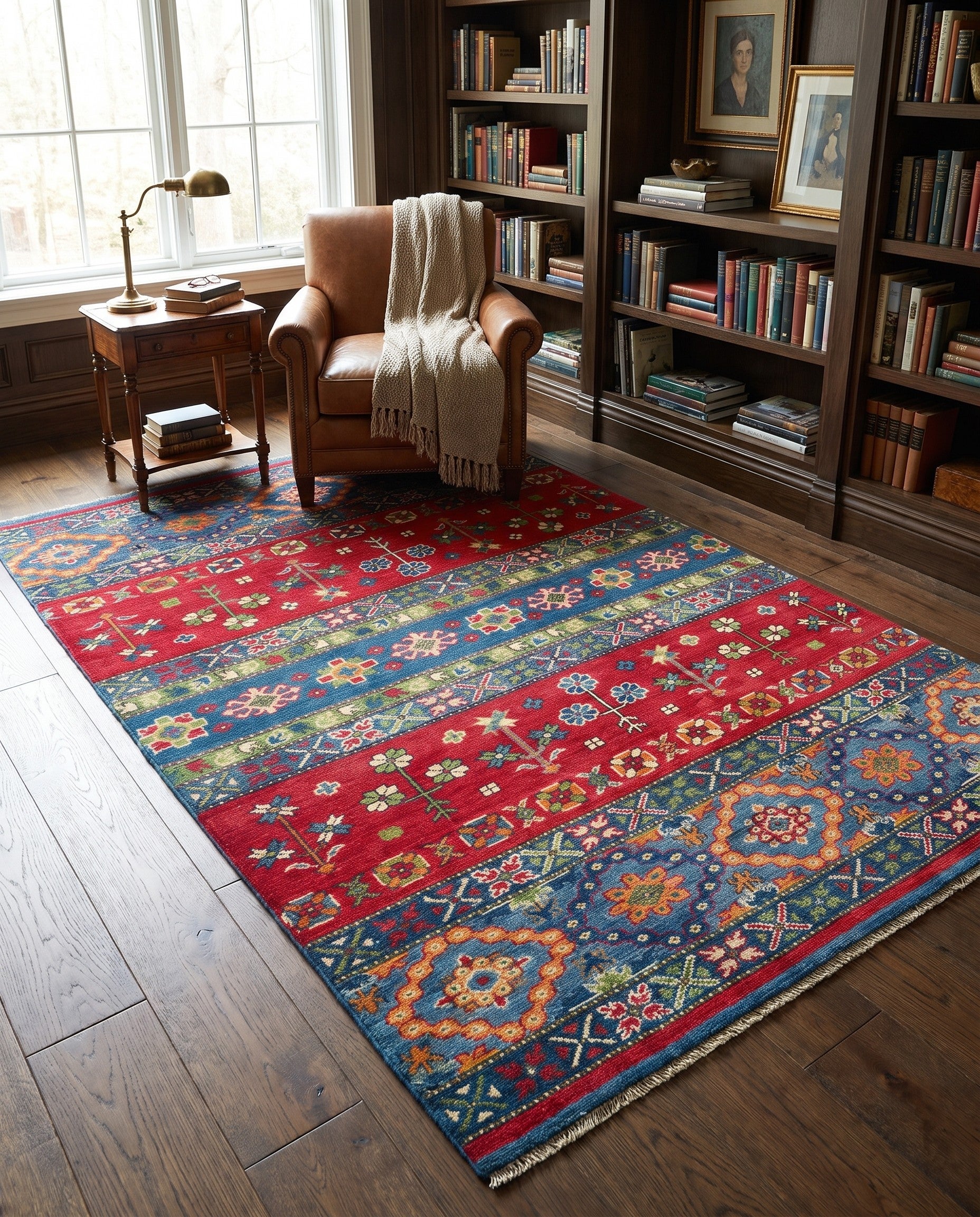 3' 10 x 6' 3 Hand Knotted Kazak Rug
