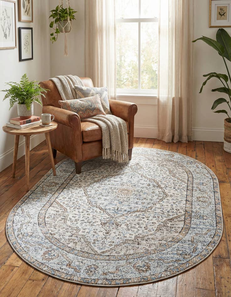 Detail image of 5' 3 x 8' Nyla Oval Rug