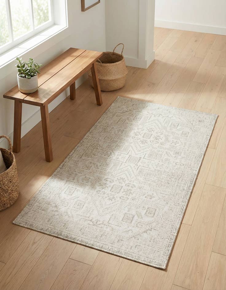 Detail image of 3' x 5' 3 Washable Aztec Indoor / Outdoor Rug