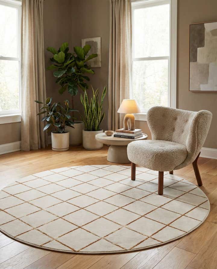 7' 10 x 7' 10 Vogue Geo Round Rug