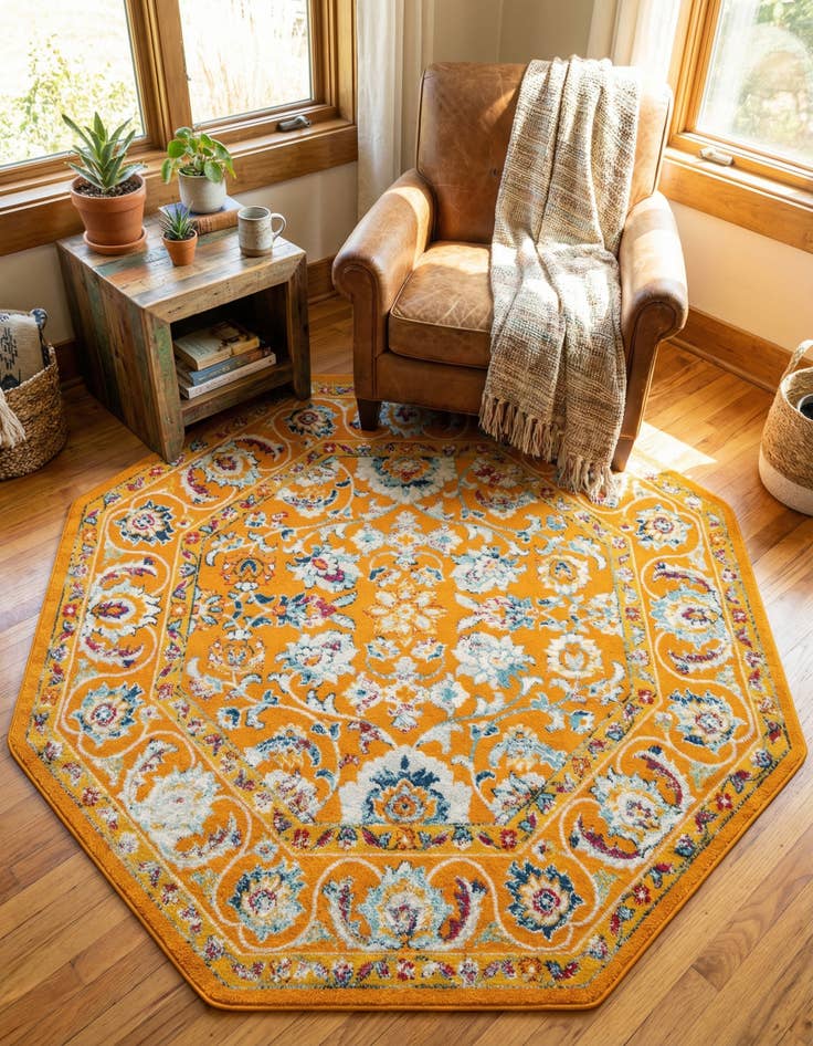 Detail image of 7' x 7' Aurelia Octagon Rug