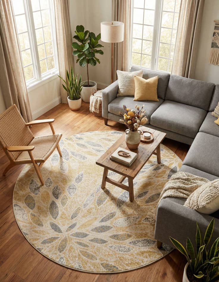 Detail image of 8' x 8' Charleston Round Rug