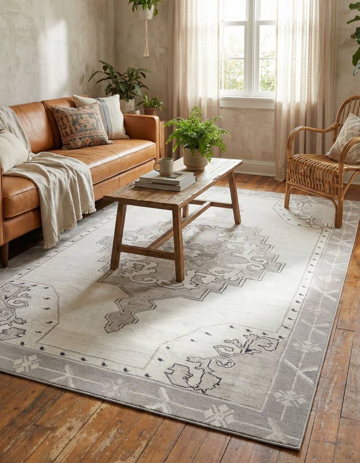 Detail image of 7' 6 x 10' 6 Washable Timeless Rug