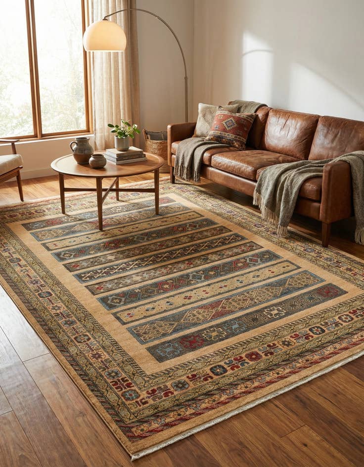 Detail image of 8' x 11' Kashkuli Gabbeh Rug