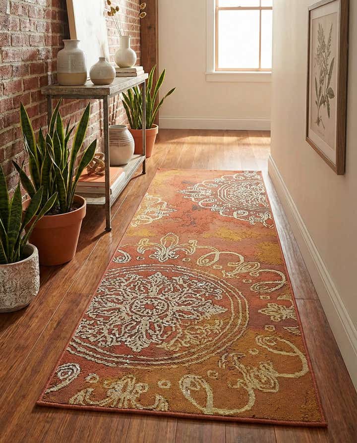 2' x 6' Easy-Clean Modern Indoor / Outdoor Runner Rug