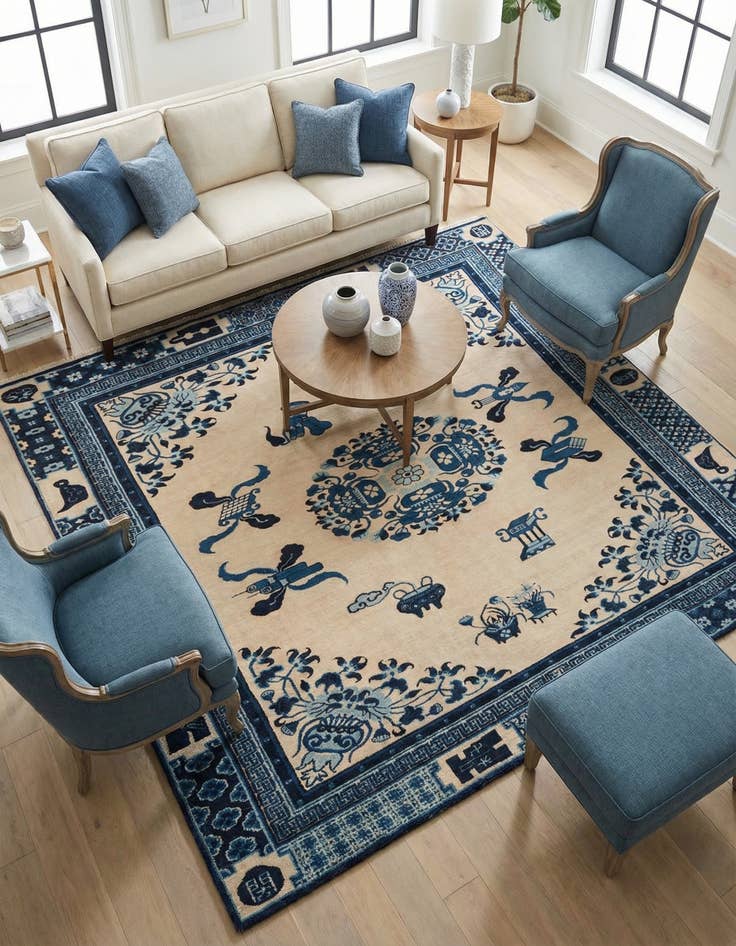 Detail image of 7' 9 x 7' 9 Boutique Square Rug