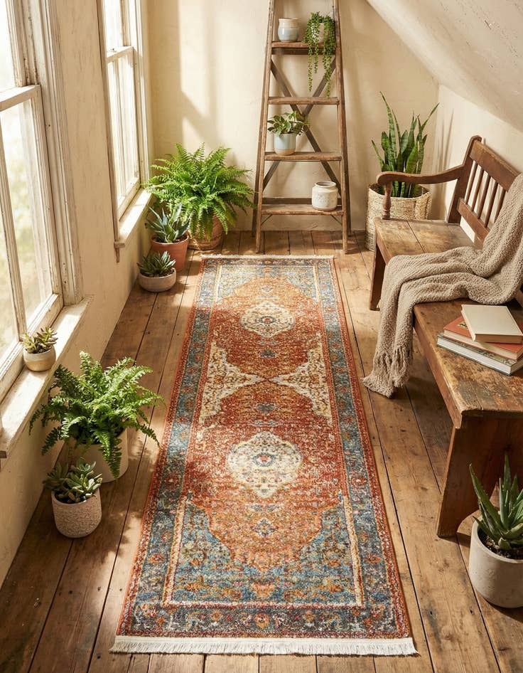 Detail image of 2' 2 x 7' Santiago Runner Rug